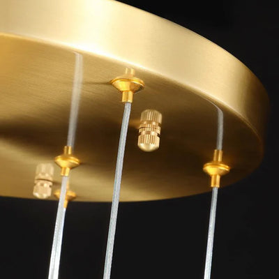 Aurelium Crystal Staircase Round Chandelier