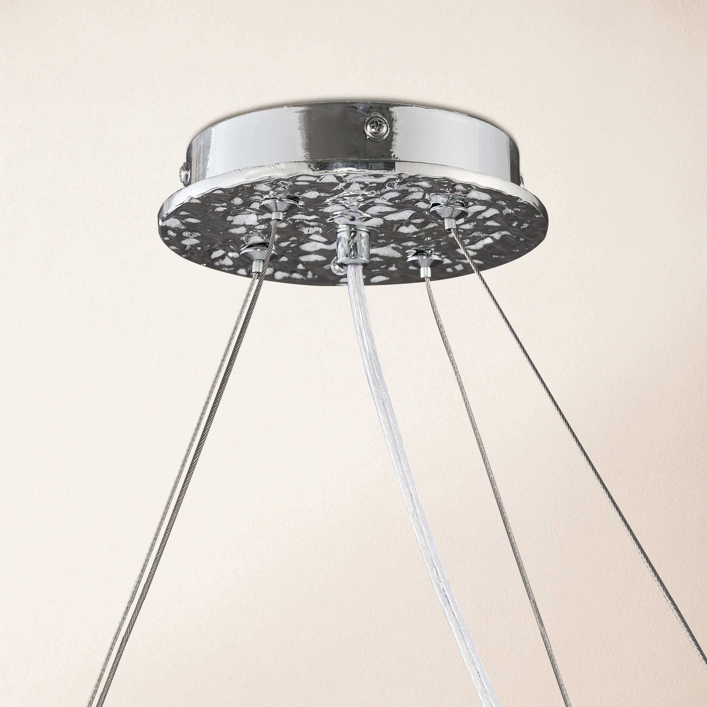 Snow Tree Branch Crystal Chandelier 40"D