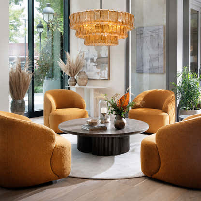Wlass Art Glass Round Chandelier