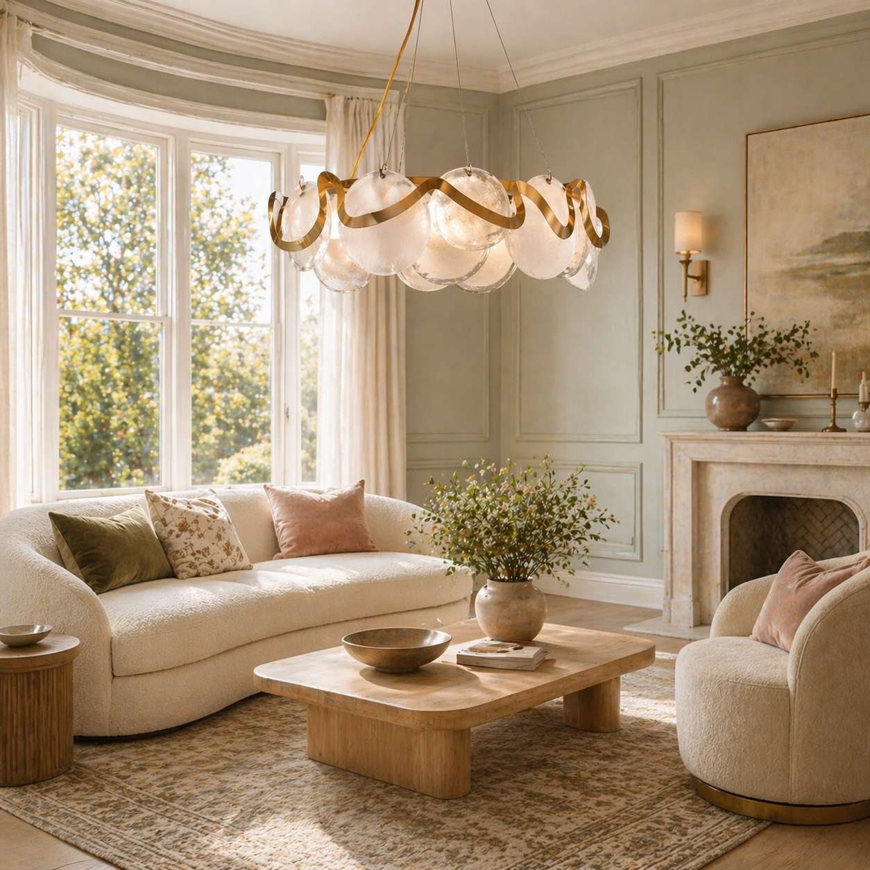 Avenor Ambient Glass Round Chandelier