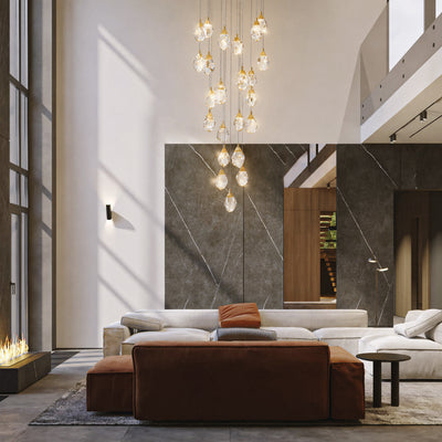 Aurelium Crystal Staircase Round Chandelier