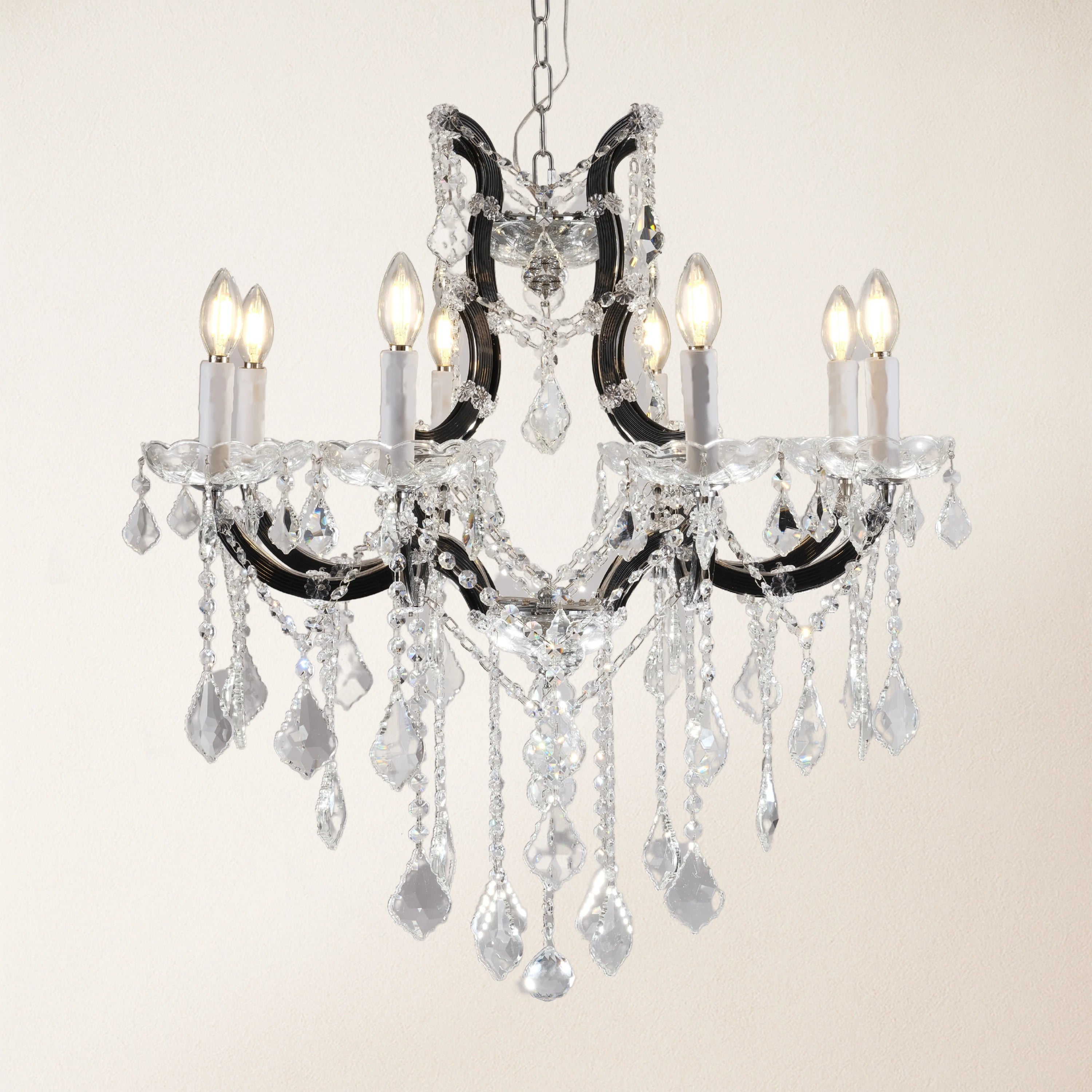 Roco Crystal Classical Round Chandelier 46cm D