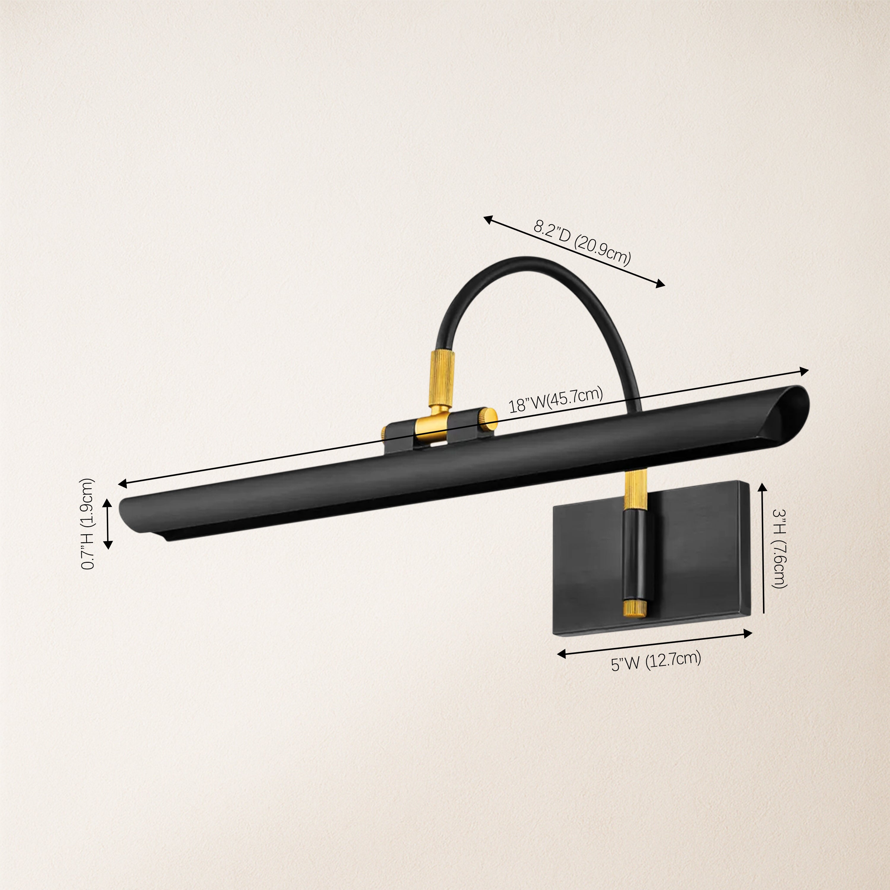 Aiden Small LED Picture Light  46cm W