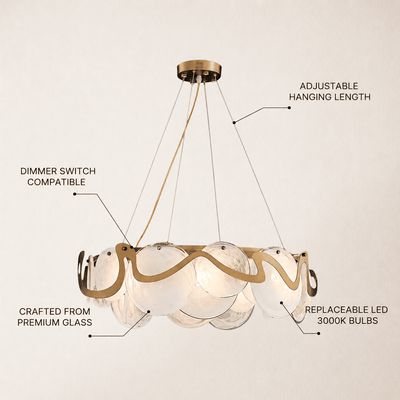 Avenor Ambient Glass Round Chandelier