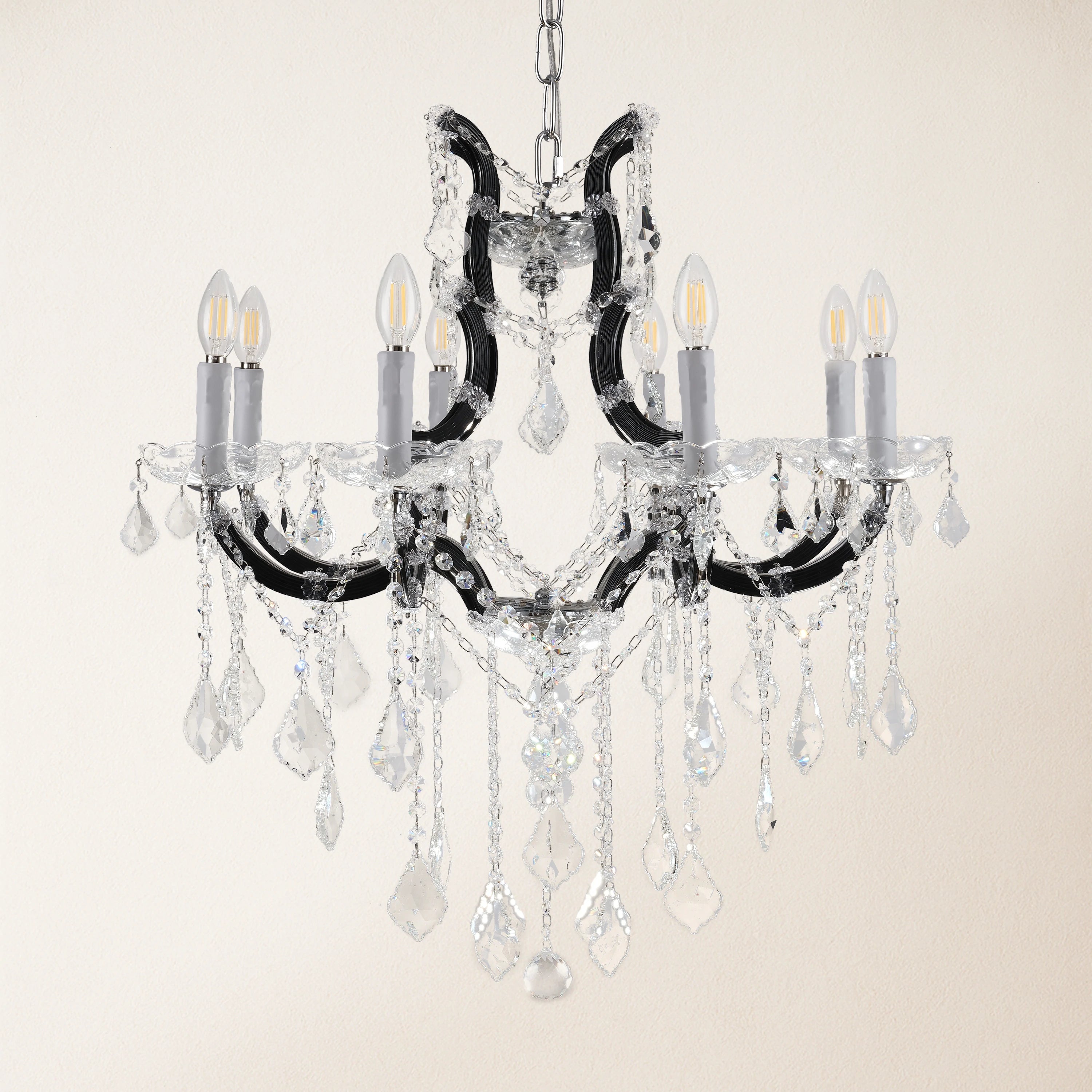 Roco Crystal Classical Round Chandelier 46cm D