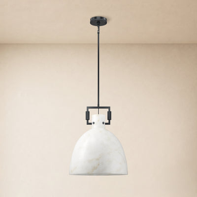 Lioren Resin Dome Pendant Light 18"D