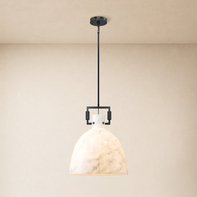 Lioren Resin Dome Pendant Light 18"D