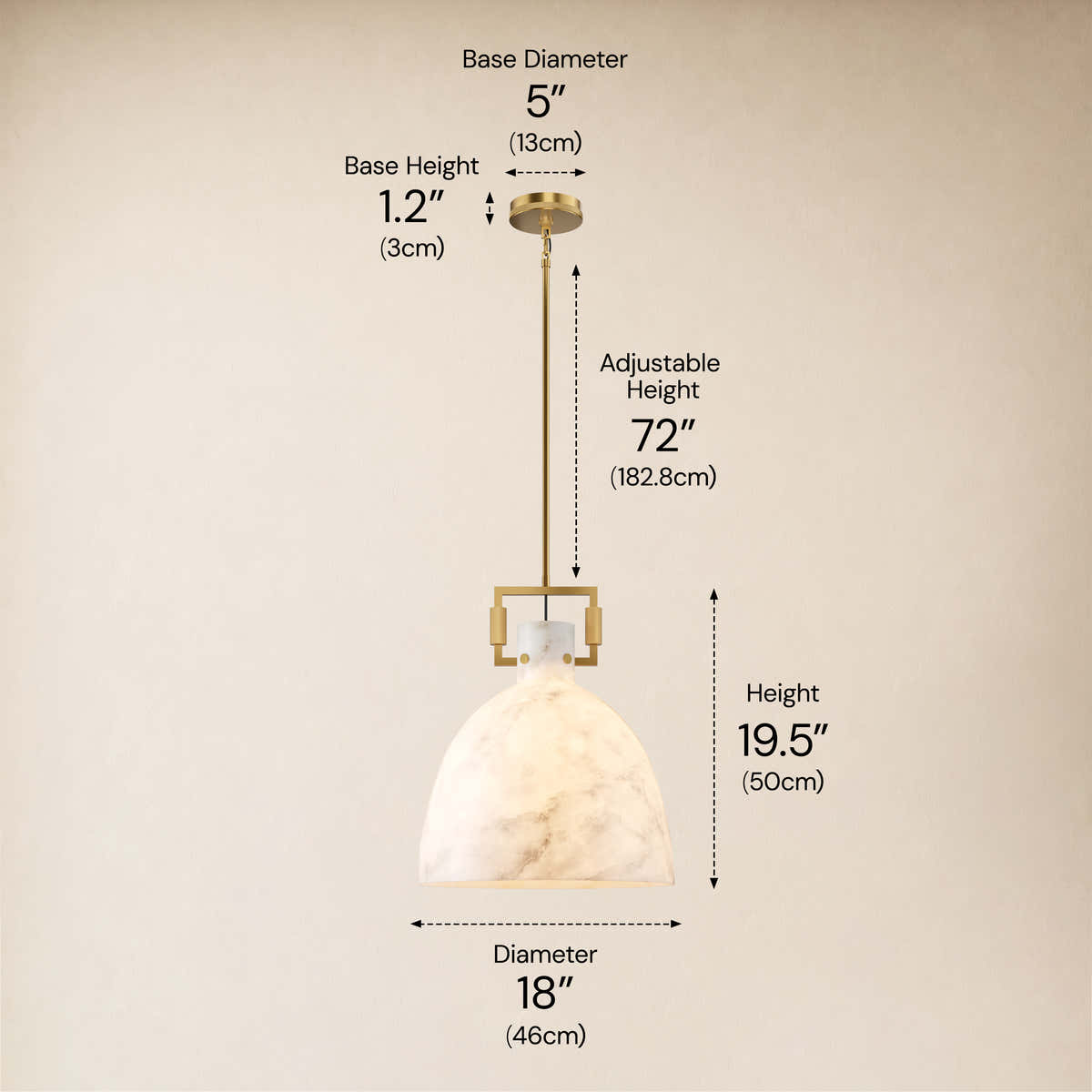 #Finish_Gold,Size_18" dimensions 3
