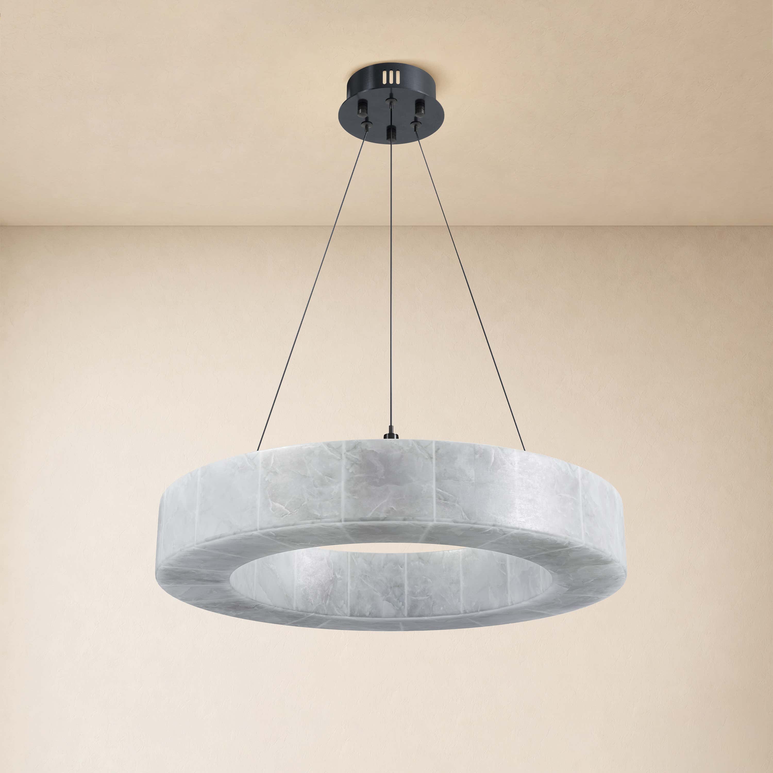 Soluna Alabaster Custom Round Chandelier