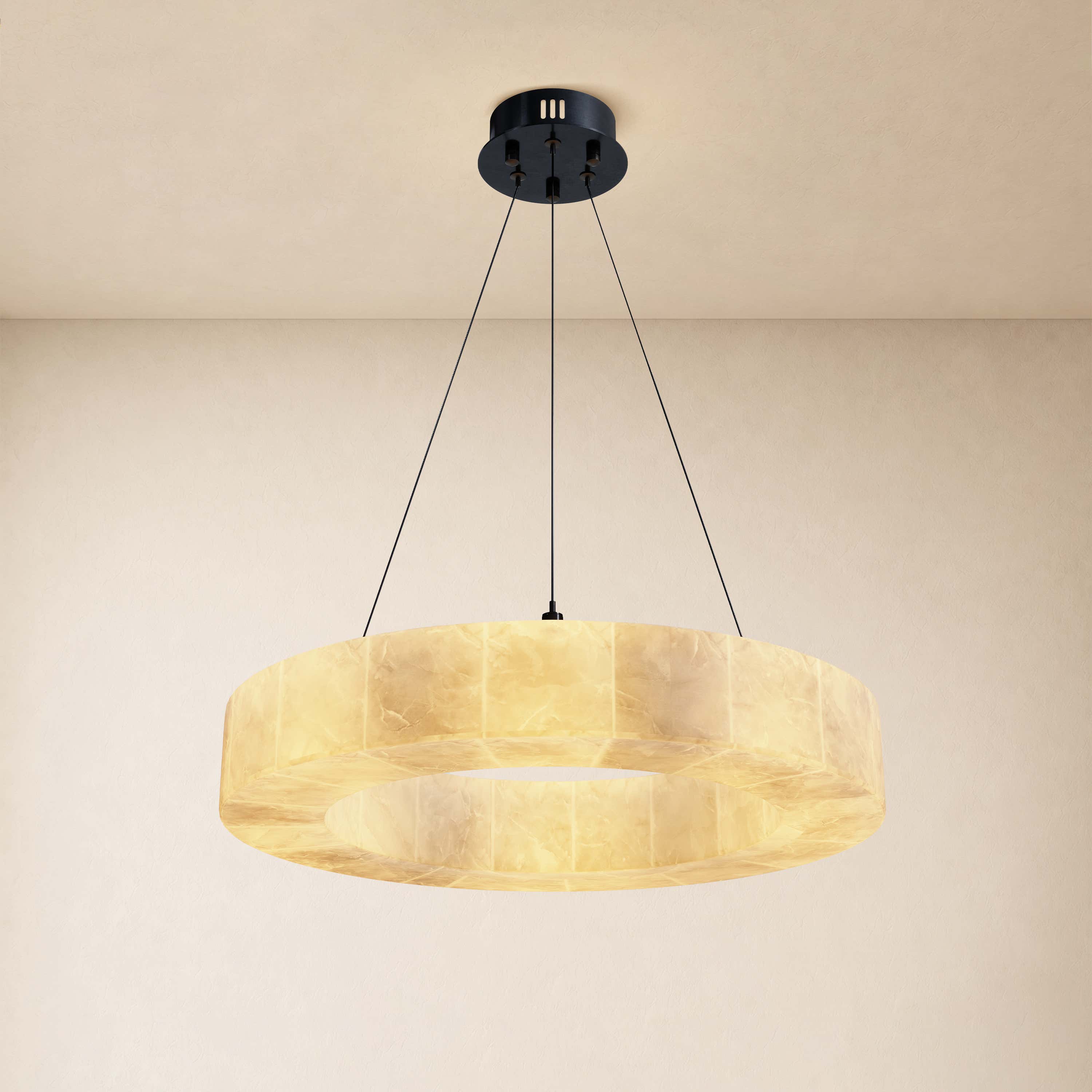 Soluna Alabaster Custom Round Chandelier