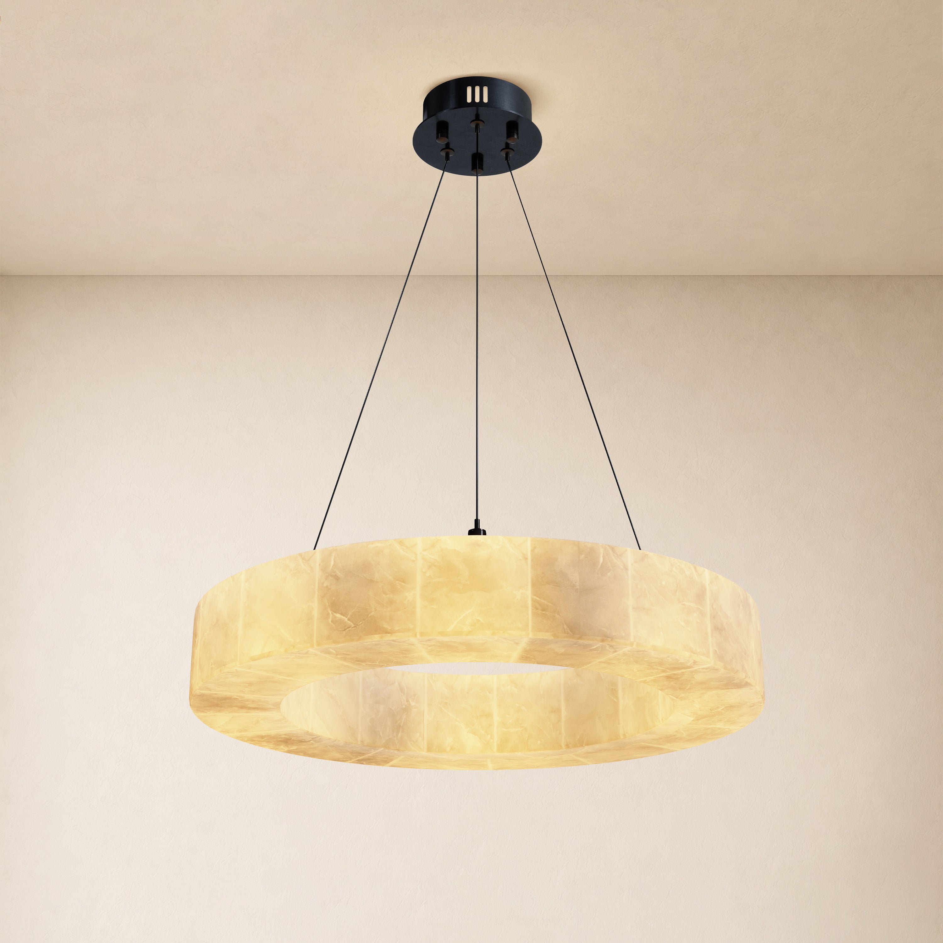 Soluna Alabaster Custom Round Chandelier