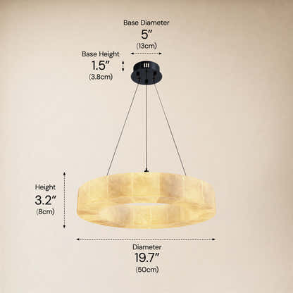 Soluna Alabaster Custom Round Chandelier
