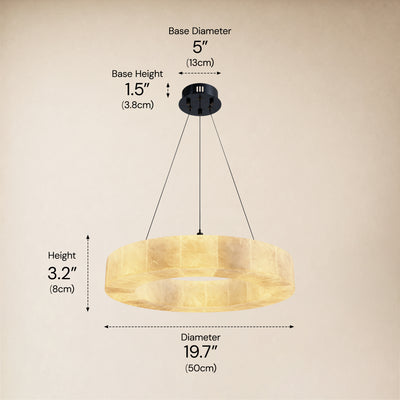 Soluna Alabaster Custom Round Chandelier