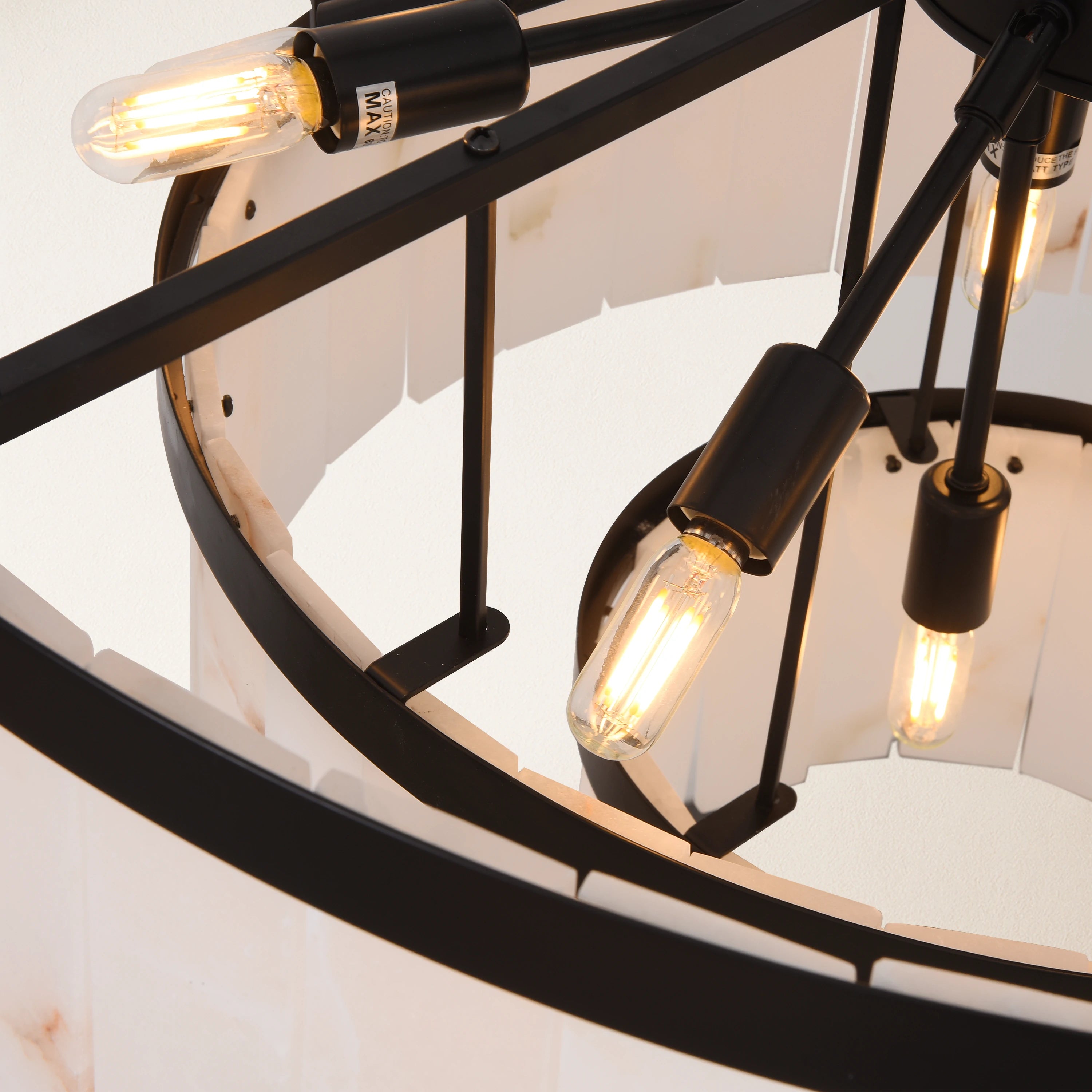Solmare Alabaster Round Chandelier 86cm