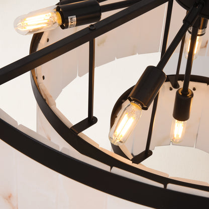 Solmare Alabaster Round Chandelier 86cm