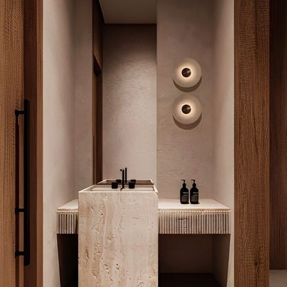 Miles Alabaster Wall Lamp 20cm D