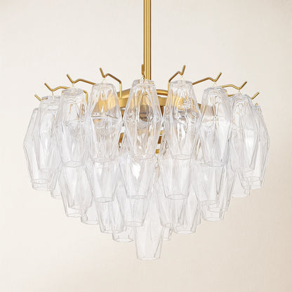 Celestial Drop Glass Crystal Glass Chandelier 43cm D