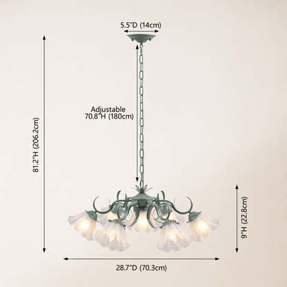 GlowMuse Crystal Round Chandelier 68cm D