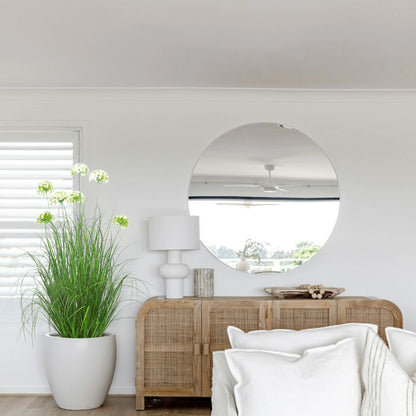 Artificial 7-Head Hydrangea with Curved Onion Grass Bonsai 110cm H