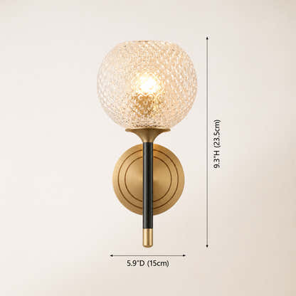 Telara Lattice Glass Wall Sconce