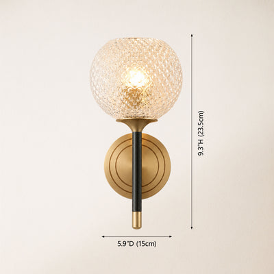 Telara Lattice Glass Wall Sconce