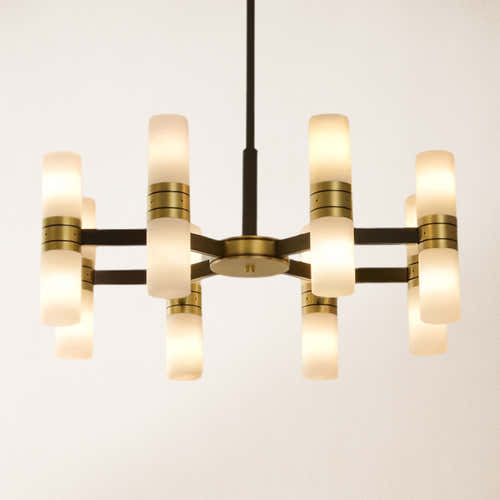 Moral Alabaster Round chandelier 63.5cm D