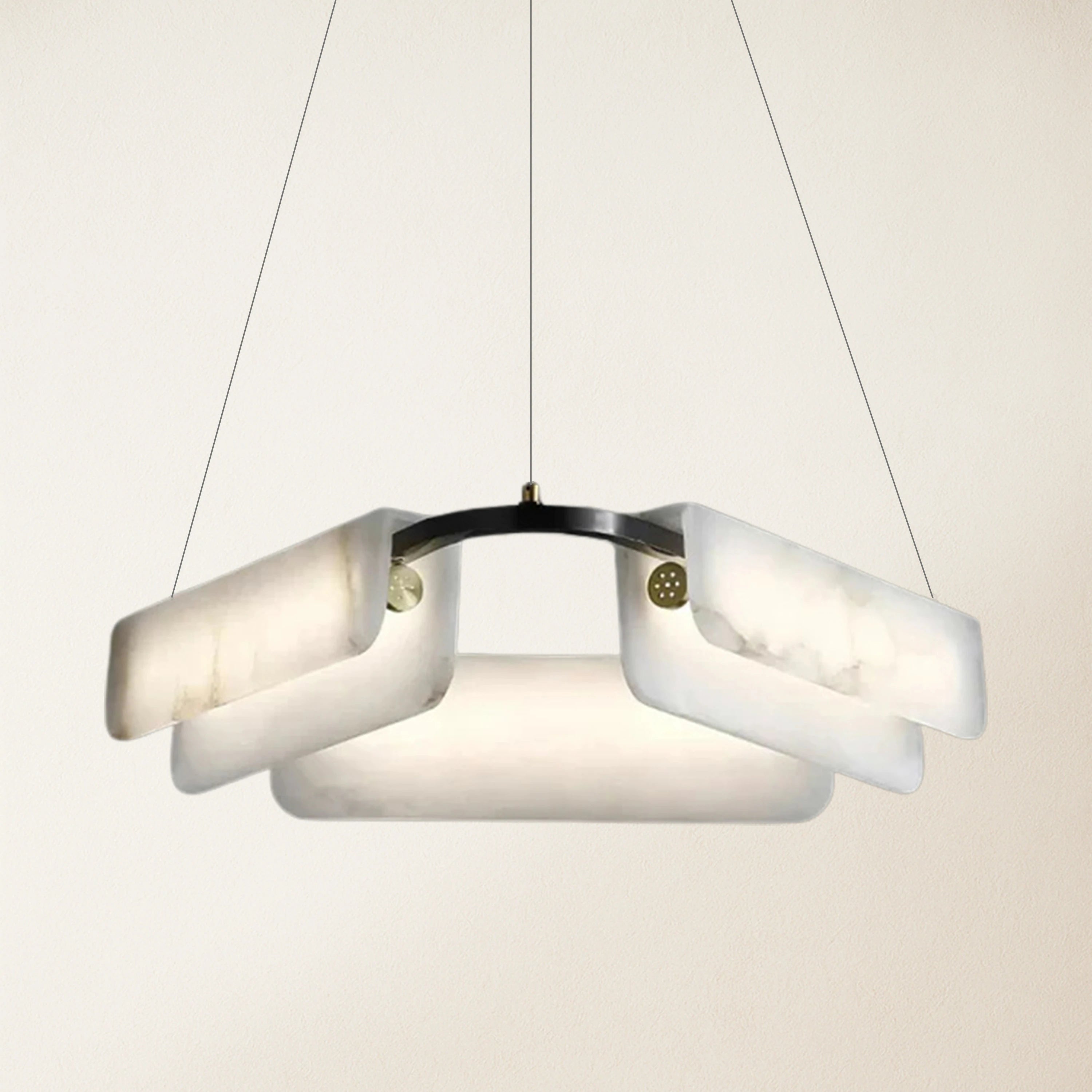 Deli Alabaster Chandelier 80cm D