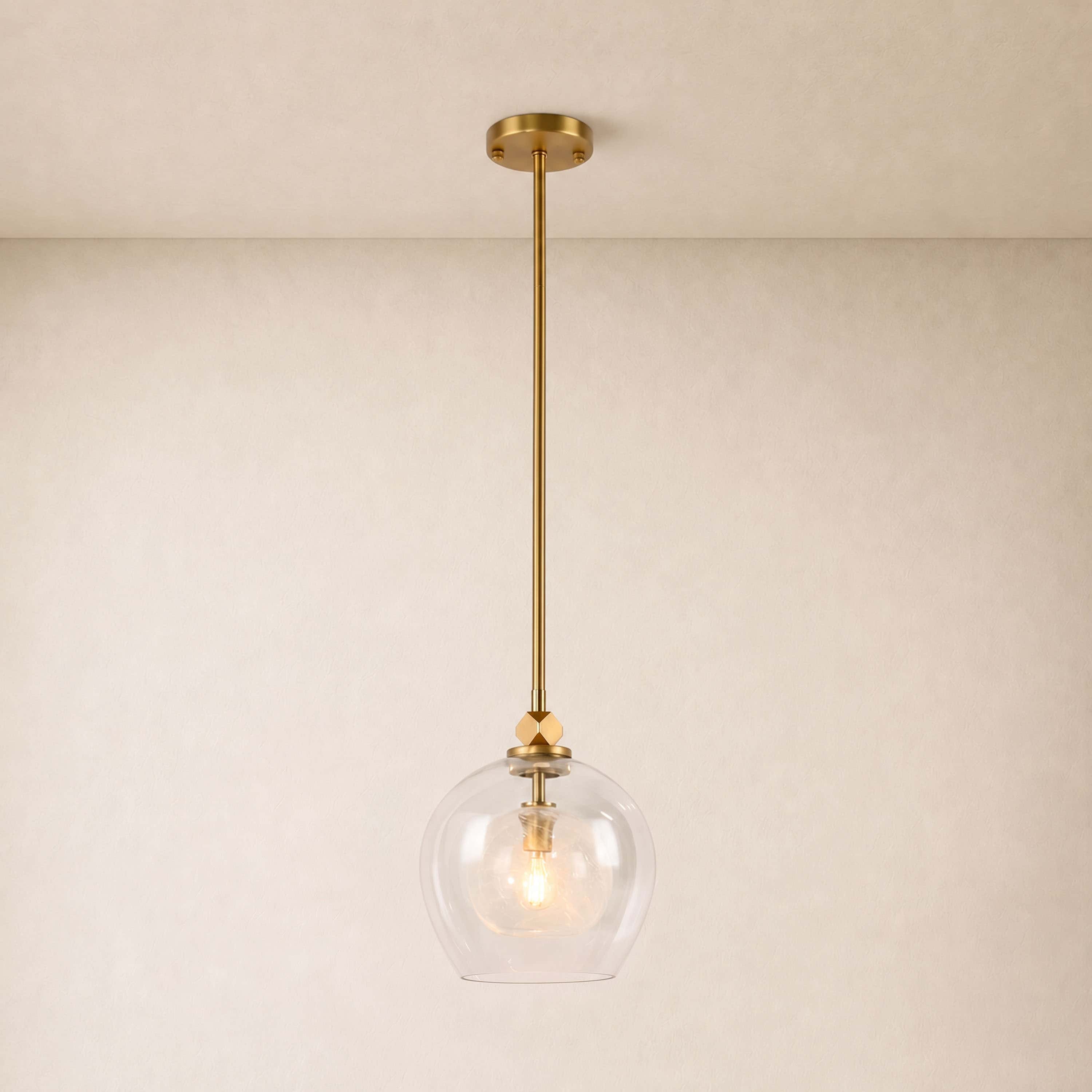 Aurevin Clear Glass Globe Pendant 9.8"D