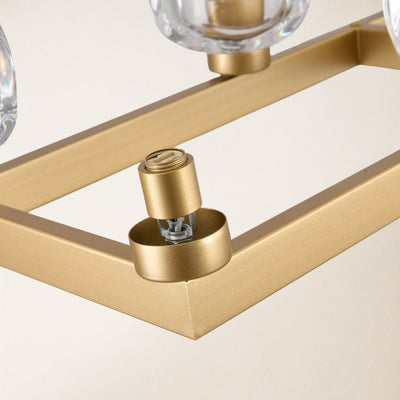 Vellum Rectangular Chandelier 59"W