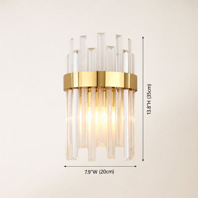 Oryana Crystal Icicle Wall Sconce 7.9"