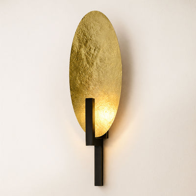Solveta Metal Hammered Oval Wall Sconce