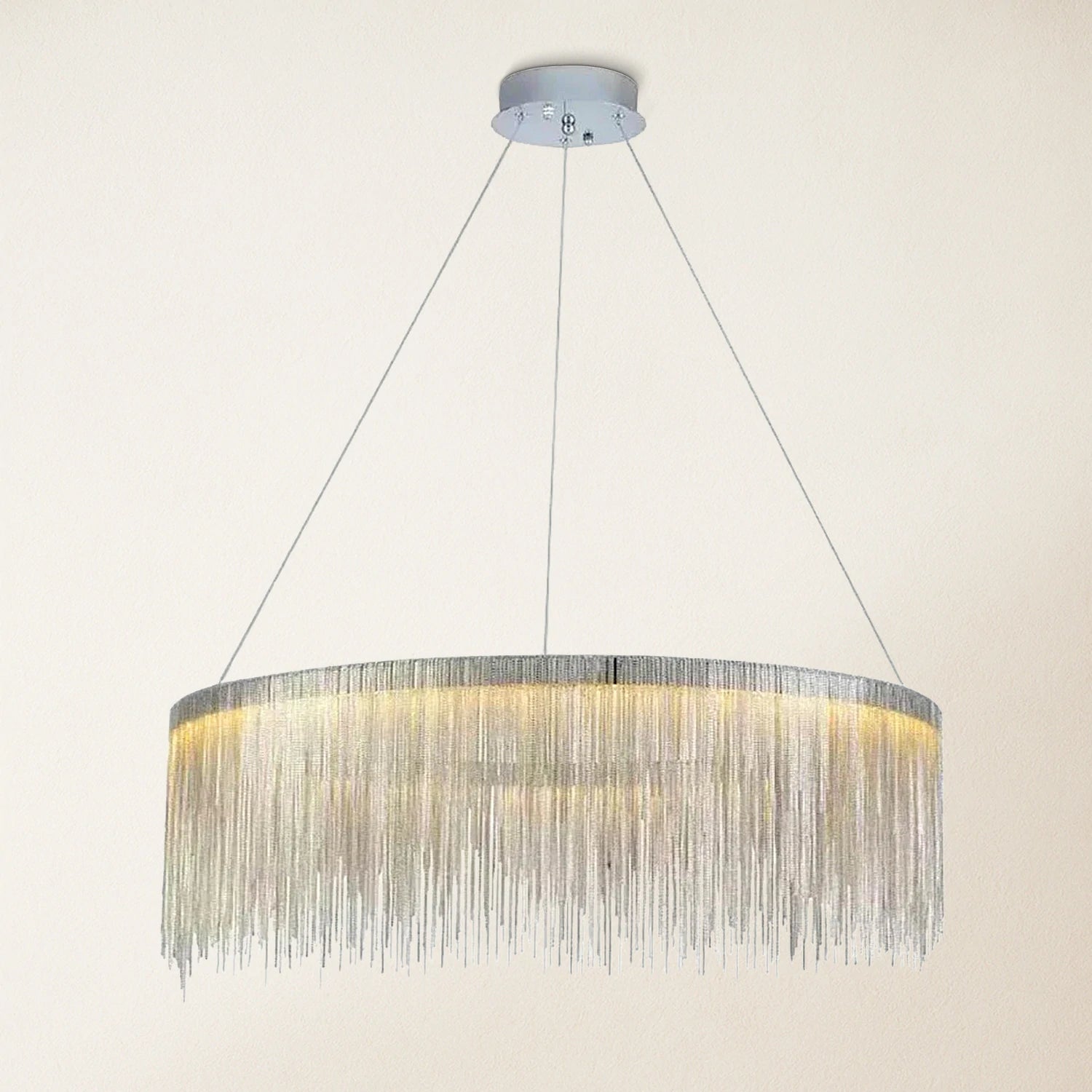 Teresa Cadena Steel Tassel Chandelier 80cm D
