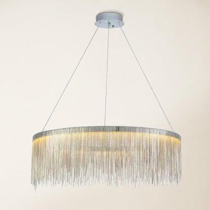 Teresa Cadena Steel Tassel Chandelier 80cm D