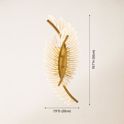 Pennata Acrylic Wing Wall Sconce