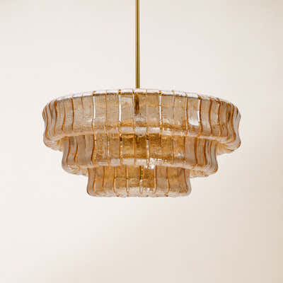 Ondalia Art Glass Round Chandelier
