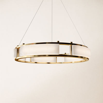Serenique Qatar Alabaster Round Chandelier
