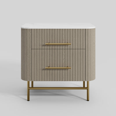 Ewan Sintered Stone Nightstand 26"W