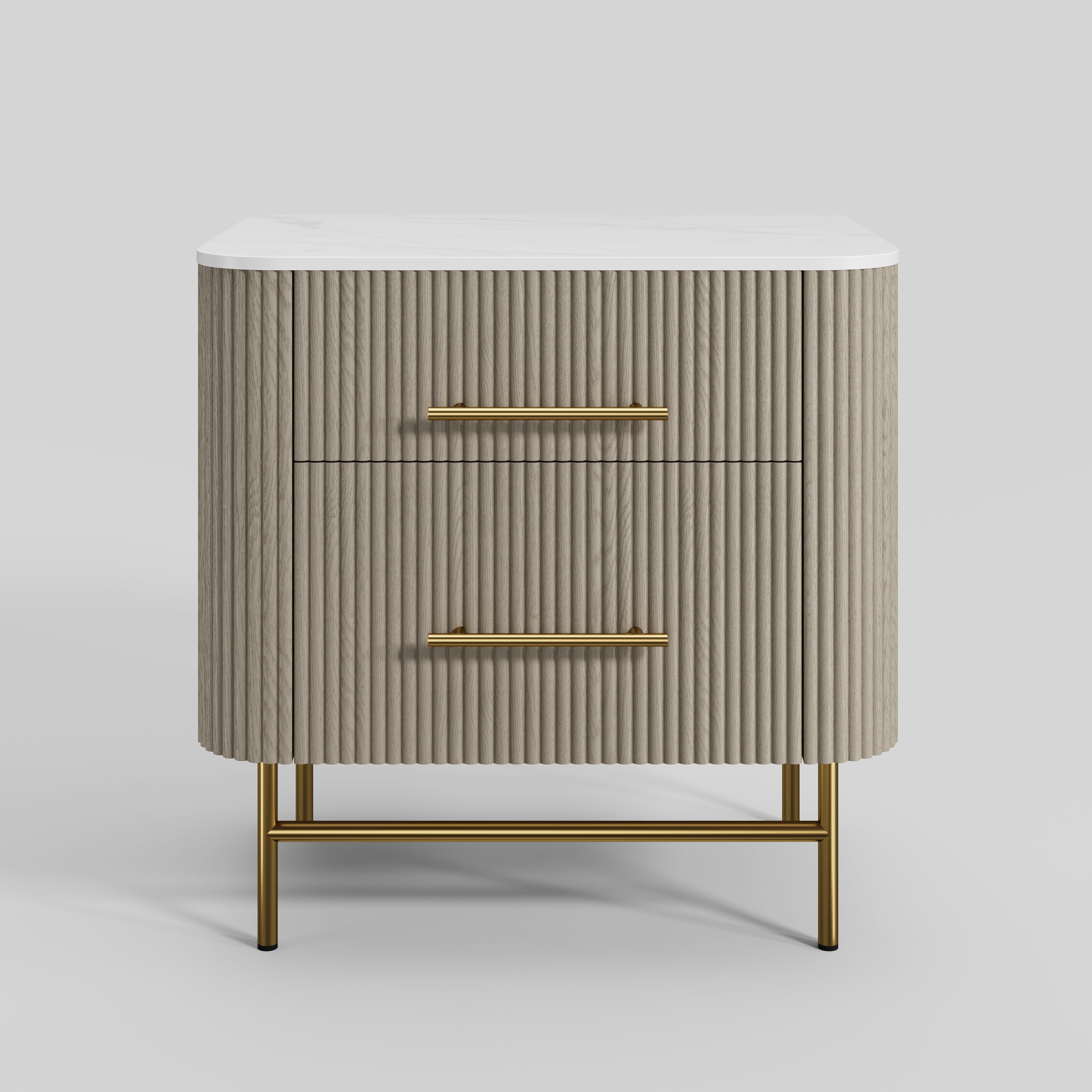 Ewan Sintered Stone Nightstand 26"W