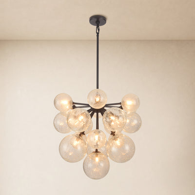 Elowen Glass Globe Cluster Chandelier 24"D