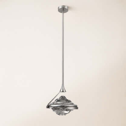 Rivelia Glass Wavy Pendant Light