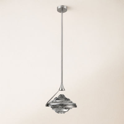 Rivelia Glass Wavy Pendant Light