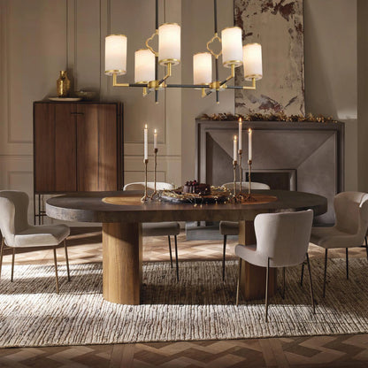 Moral Multi-layer Branda Alabaster Round chandelier 81cm L