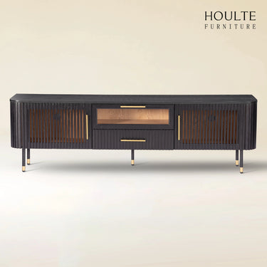 Ewan Oak Media Console 80"W