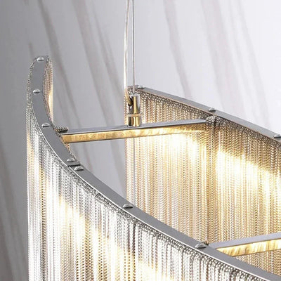 Teresa 47" Cadena Metal Tassel Dining Room Light