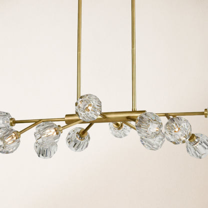 Parisian Crystal Linear Chandelier 122 cm L