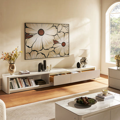 Celia Burnt Stone Media Console 71"