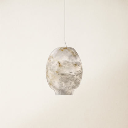 Dadaly Alabaster Lantern Small Art Round Pendant 17.8 cm W