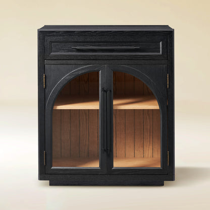 Alvar Arched 64" Oak Sideboard with Drawers(Set of 2)