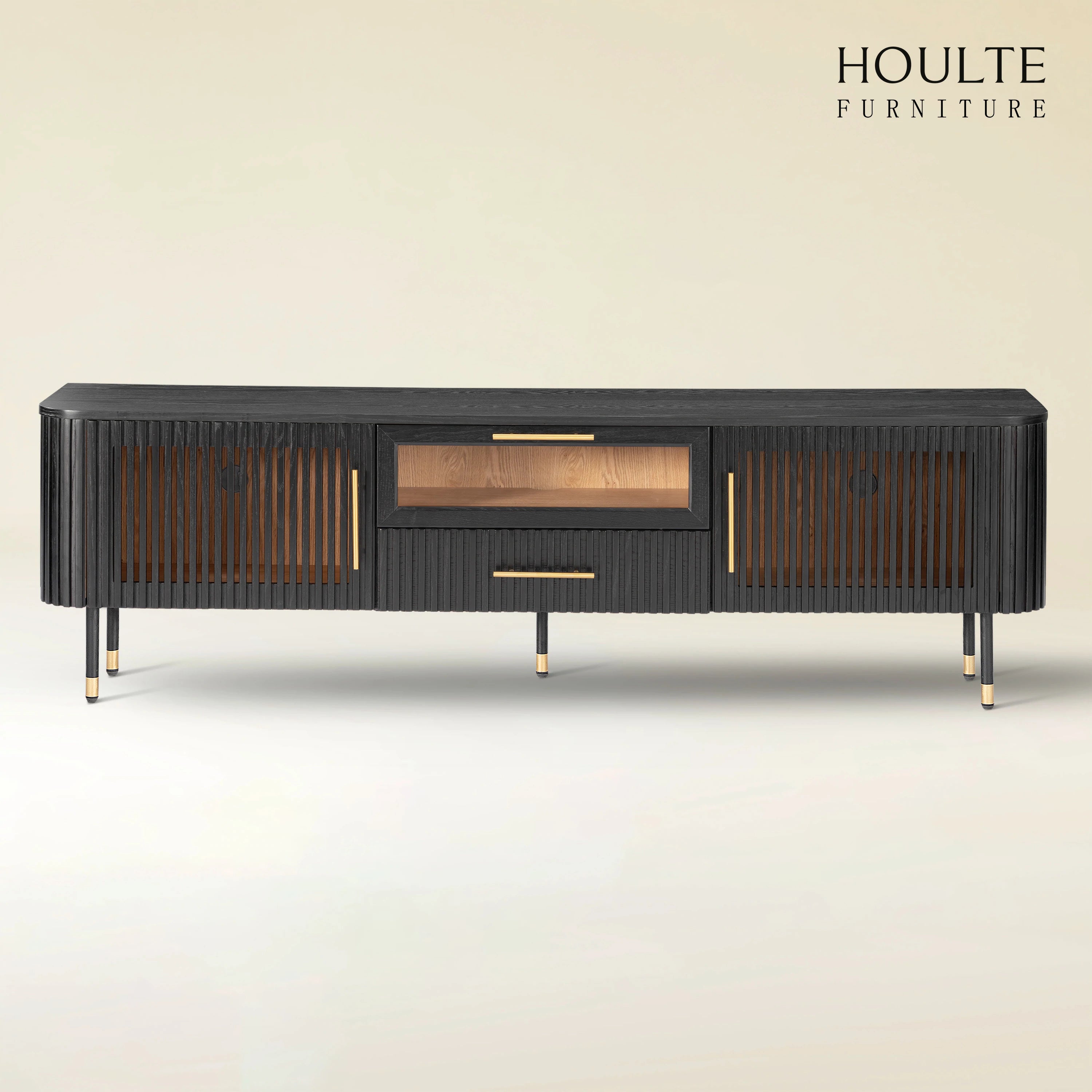 Ewan Oak Media Console 80"W