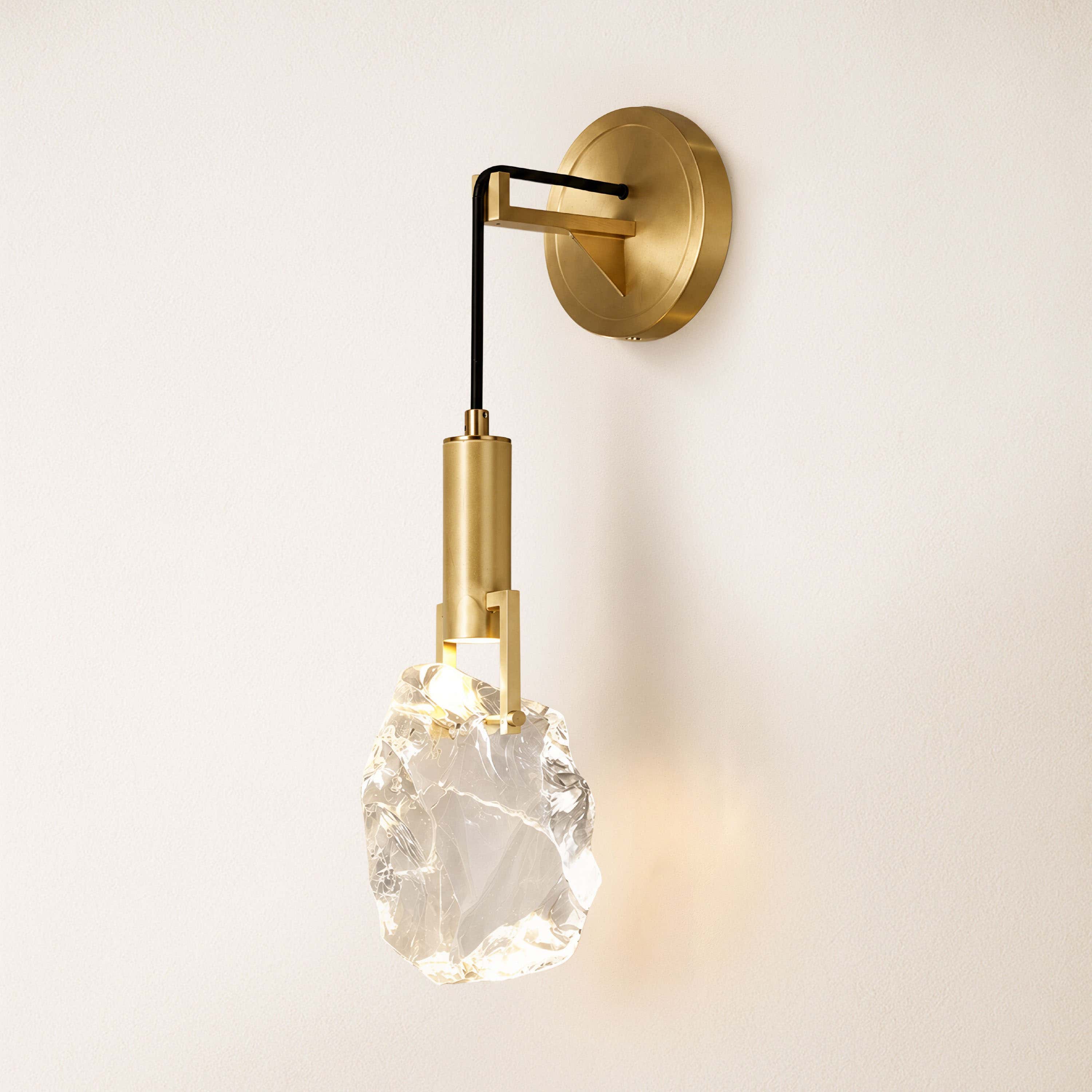 Irregular Crystal Shad Wall Sconce H28cm